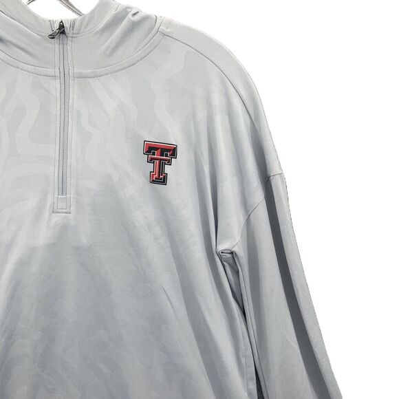 Under Armour Gray Quarter Zip Long Sleeve Embroidered Texas Tech Logo Pullover S - Picture 5 of 8